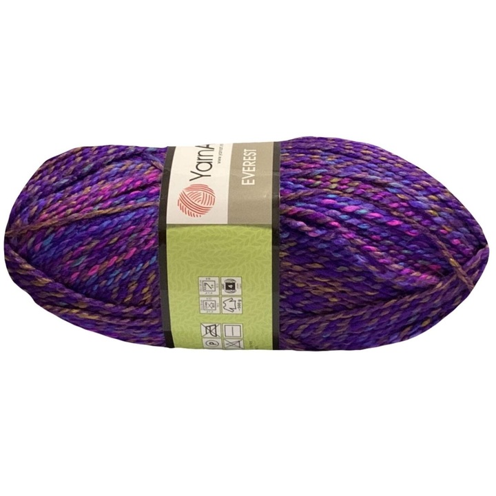 Garn YarnArt Everest, 70% acril, 30% lana, 200g, 320m, melanj
