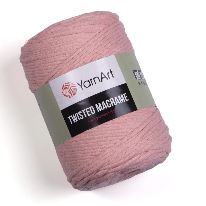 Schnur Macrame Twisted, YarnArt, 60% bumbac, 40% viscoza, 4mm, 500g, 210m, culoare 767