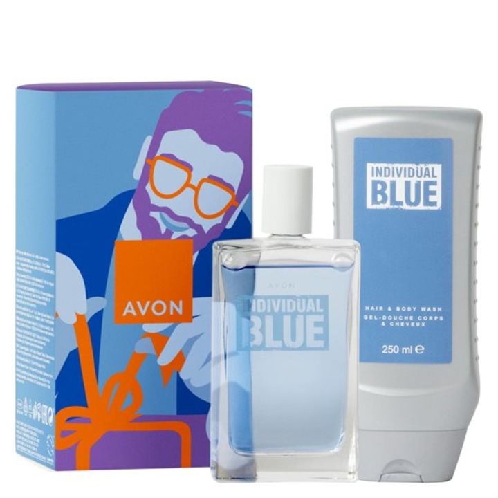 Set Avon Individual Blue