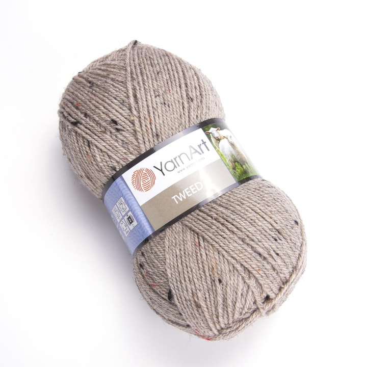 Fire textile YarnArt Tweed, 30% lana, 65% acril, 5% viscoza, 300mb, 100g