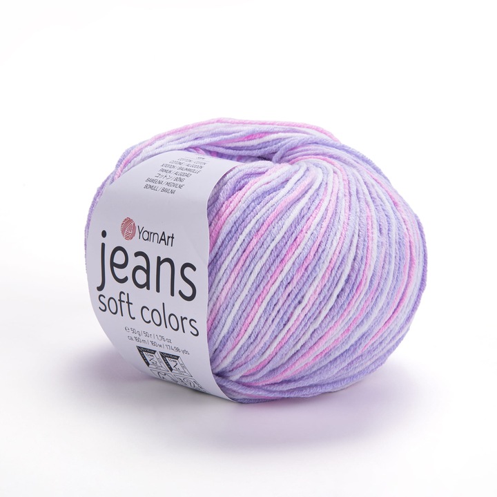 Garnitur Fire textile YarnArt Jeans Soft Colors, ombre, 50g, 160m