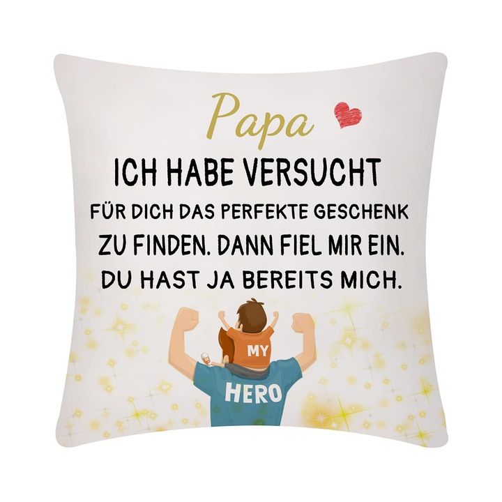 Párnahuzat Pope, Ich Habe Versucht 40x40 648722710472 felirattal