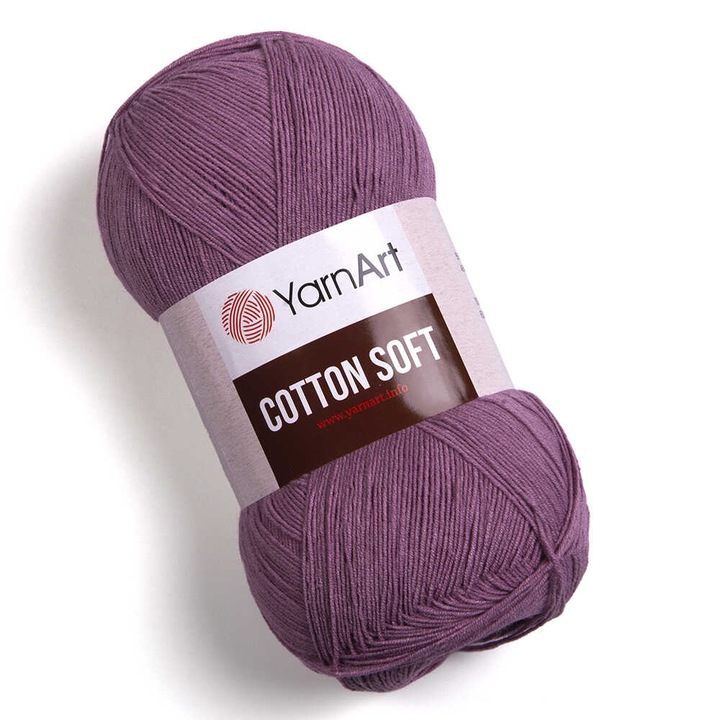 Garnitur Fire textile Yarnart Cotton Soft, 55% bumbac, 45% acril, 100g, 600m, 2,5mm