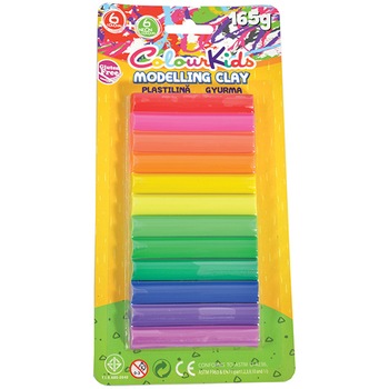 Plastilina Colour Kids 12 bucati/set, 165gr Plastilina Colour Kids 12 bucati/set, 165gr