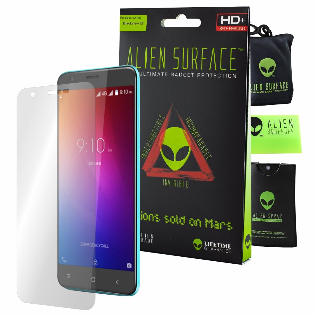 Folie Alien Surface HD, Blackview E7, protectie ecran + Alien Fiber cadou