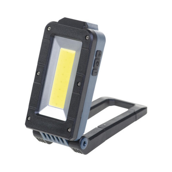 Lanterna de lucru Lumak Pro 1+3W 100/300 lumeni, cu magnet & acumulator Li-Ion USB 2200mAh