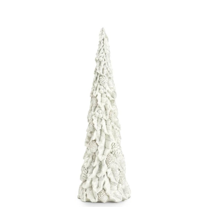 Коледна елха Fade, PINE TREE, 39 см, резина, бял