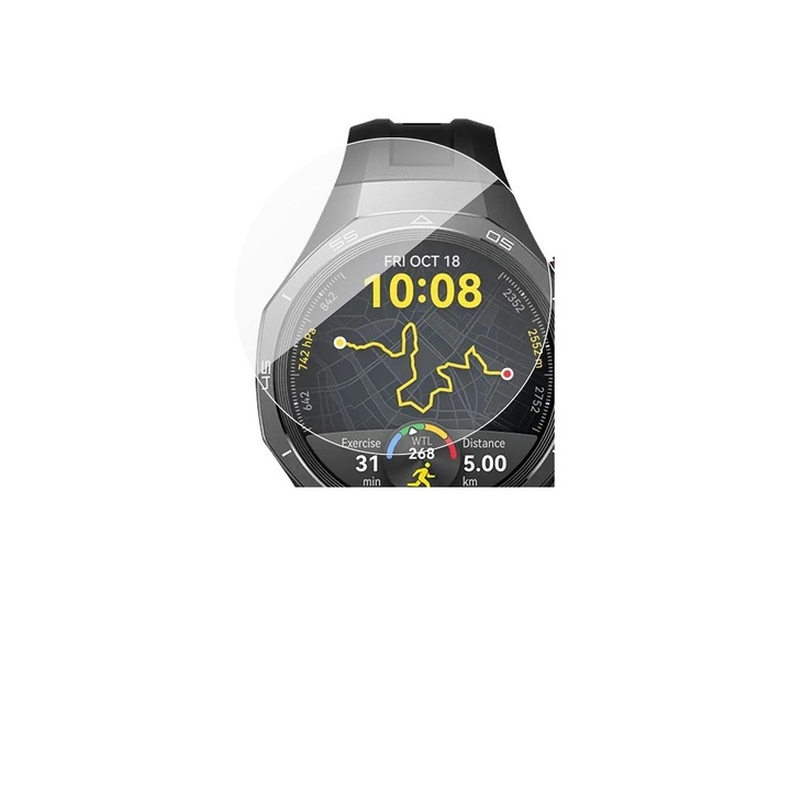 Set 2 folii protectie transparente WOZINSKY Tempered Glass 9H compatibil cu Huawei Watch GT 3 / 3 Pro / 4 / 4 Pro / 5 / 5 Pro 46mm