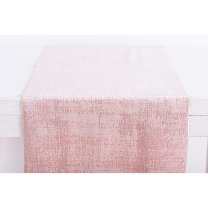 Napron de masa, Beauty Home, 34cm x 1.5m, roz, catifea