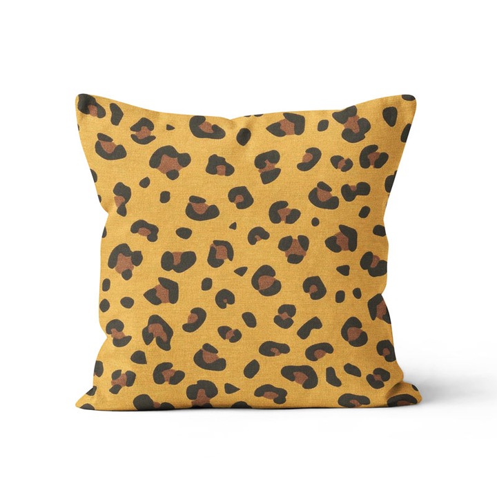 Perna decorativa, Beauty Home, Model leopard, 45x45cm