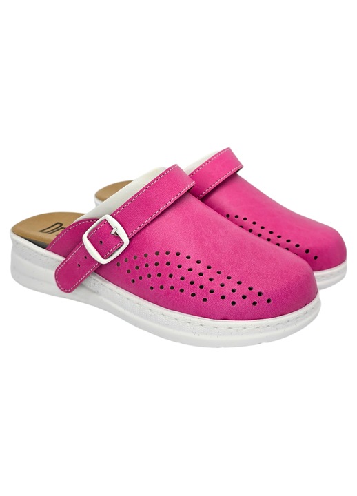 Saboti medicali Dr Feet 5046 cu taloneta detasabila, Roz, 41
