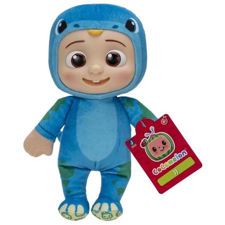 Jazwares, Jucarie de plus CoComelon, Dino JJ, 20 cm