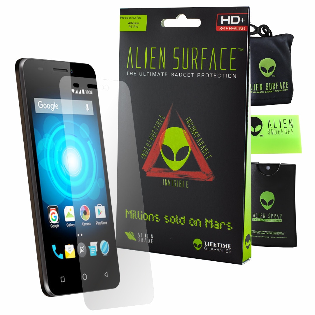 Folie Alien Surface HD, Allview P5 Pro, protectie ecran + Alien Fiber cadou