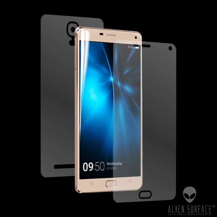 Folie Alien Surface HD, Allview P8 Energy Pro, protectie ecran, spate + Alien Fiber Cadou
