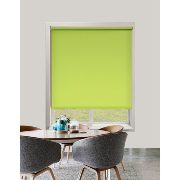 Jaluzea tip Rulou, material Carina 4963, culoare Verde, 720 mm x 1300 mm