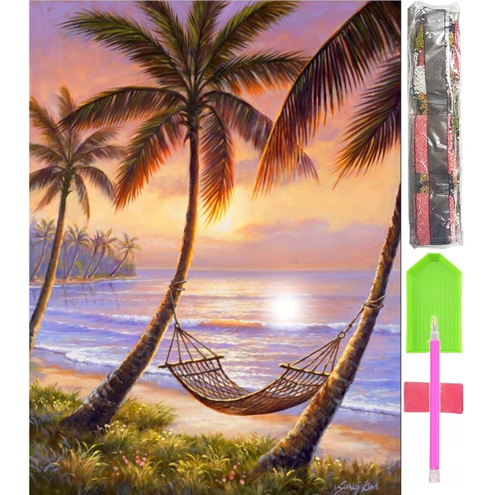 5D Nagy gyémántszemes kirakó készlet mozaik kép D15