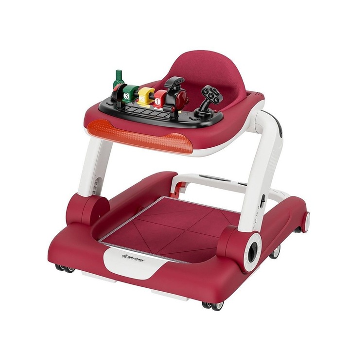 Bebe Stars Train 3 in 1 walker, piros, méretei 59x73x57cm, 5,8kg
