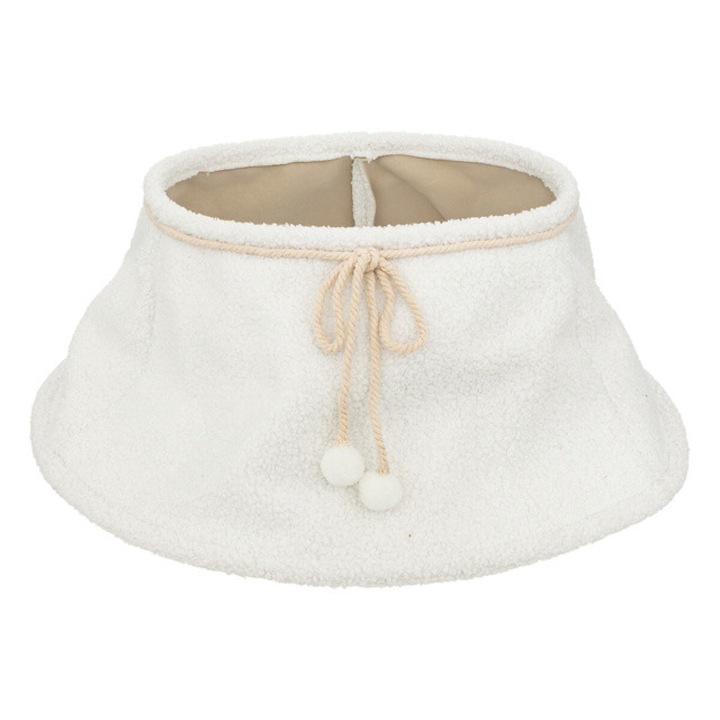 Fusta pentru brad de Craciun din plus alb, Ø 56 cm