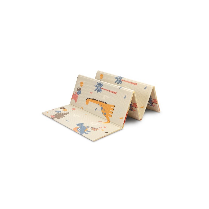 Covor copii TOYZ, multifunctional, 200x180cm, design dublu, spuma, multicolor