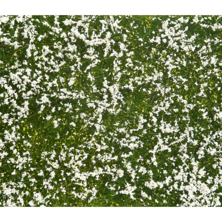 Accesorii pentru diorame Material pentru tufisuri si pomi Noch Groundcover Foliage Meadow White 12cmx18cm 70gr NOCH 07256