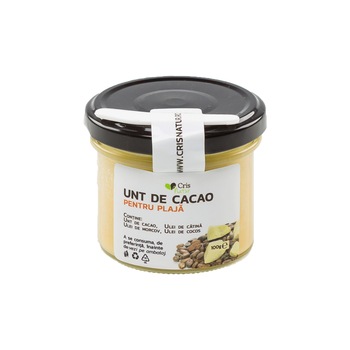 Unt de cacao pentru plaja 100 g - uz extern Unt de cacao pentru plaja 100 g - uz extern