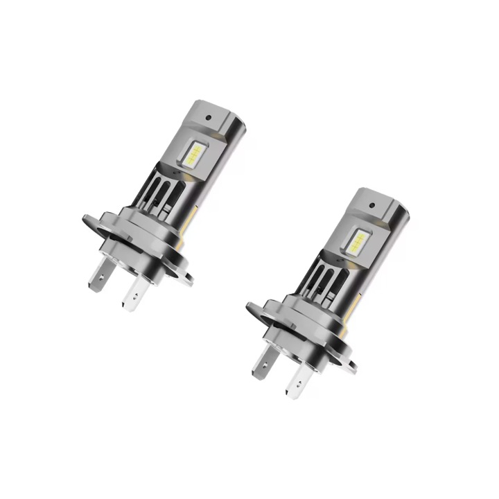 Комплект 2 мини крушки за кола LED H7, 12V, 120W, 12000Lm, 6500K, INELAG, 3570, без грешка