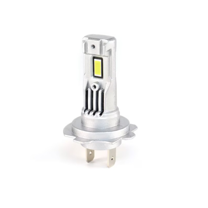 Set 2 becuri auto LED H7 mini, cu ventilator, 180W, 12V, 6000K