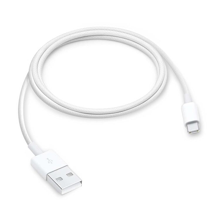 Infinity Enterprise кабел за данни и зареждане за телефон, USB към Usb-C, съвместим с Huawei, Samsung, Xiaomi, Oppo, OnePlus iPhone 15, 16, Nokia, Sony, Honor, Motorola, HTC, Realme, 1m, бял цвят