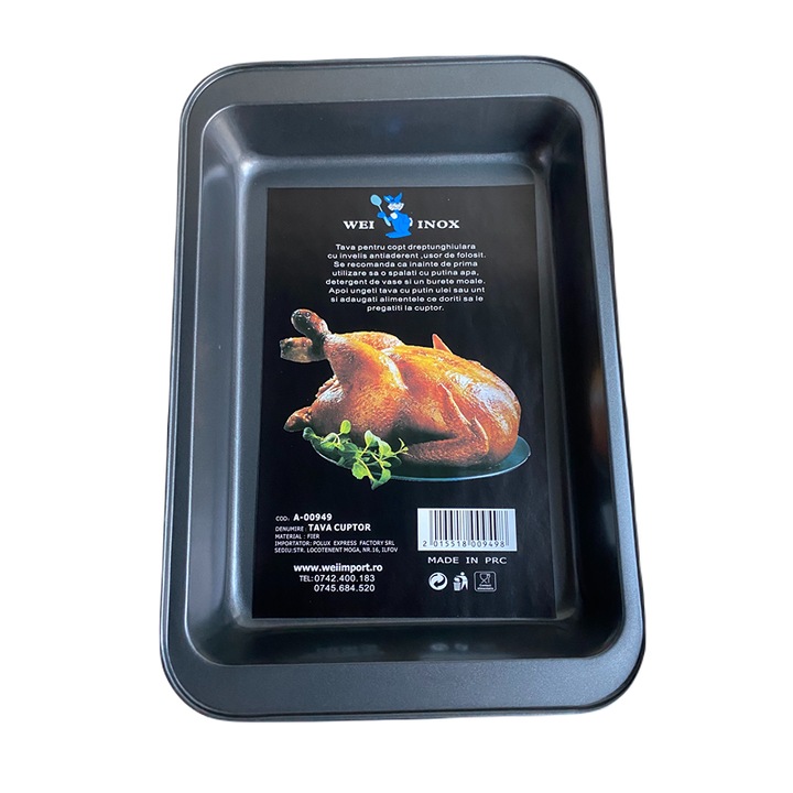 Sütőtálca, 25x37 cm