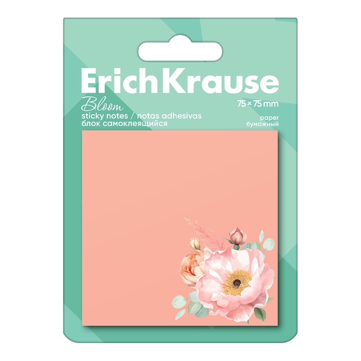Cetlik 75x75mm, 50 lap Pastel Bloom ErichKrause