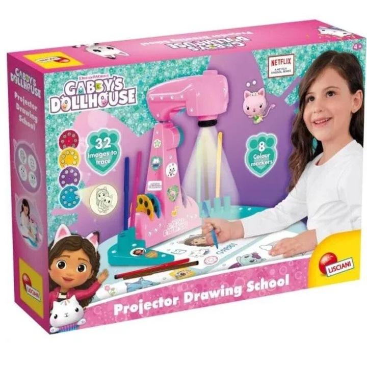 Творчески комплект, Lisciani, Gabby′s Dollhouse, Проектор за рисуване