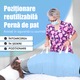 Aleza Impermeabila Reutilizabila, cu Manere pentru Manevrare Usoara, Wacorresi, Lavabila, pentru Persoane cu Afectiuni de Incontinenta, Adulti si Copii, Usor si delicat pe piele, Ingrijirea patului facuta simplu, 86X91cm, Albastru