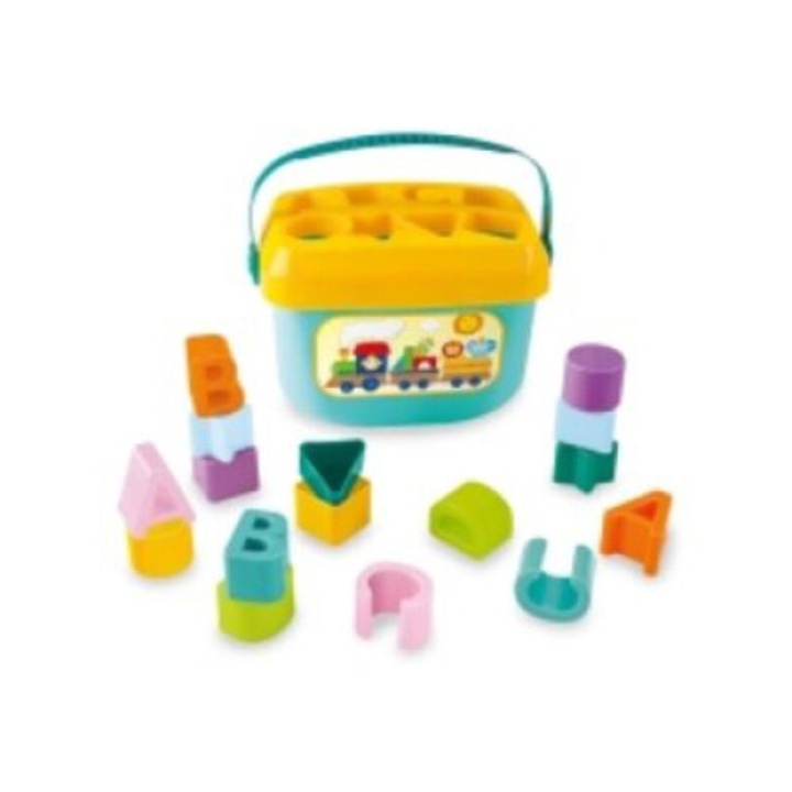 Игра за памет, Сортер с 12 форми и 4 букви, Образователна, За деца на възраст 18+ месеца