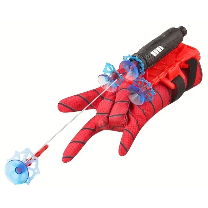 Ръкавица, Spiderman, Изстрелвач и 3 вендузи със система за закопчаване