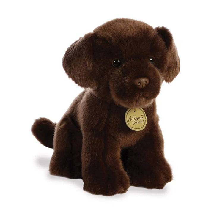 Miyoni csokibarna labrador plüss kutya 28 cm