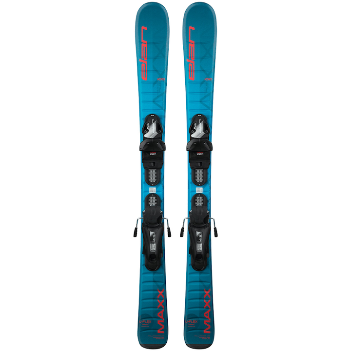Ски Elan Maxx Jr, С автомати Elan EL 4.5, За деца, 80 см, Син