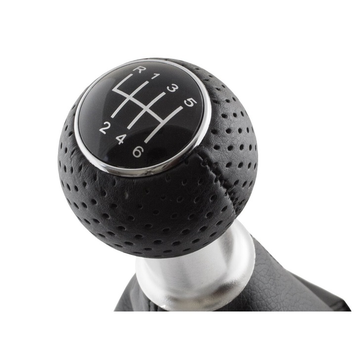 Manere schimbator de viteze set, MODECAR, Audi A4 B6/B7, 6 viteze + R, negru, nou