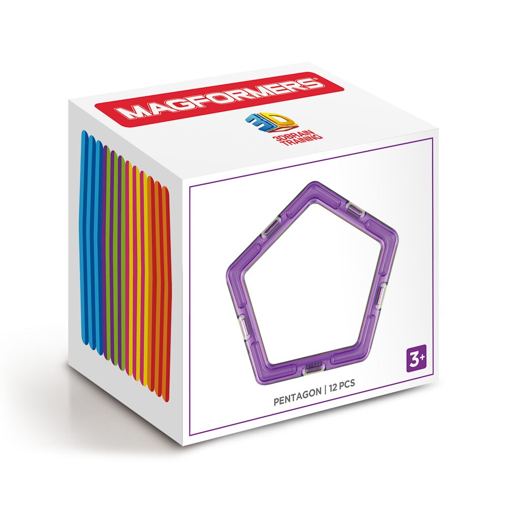 Set de constructie magnetic Magformers - Pentagon, 12 piese