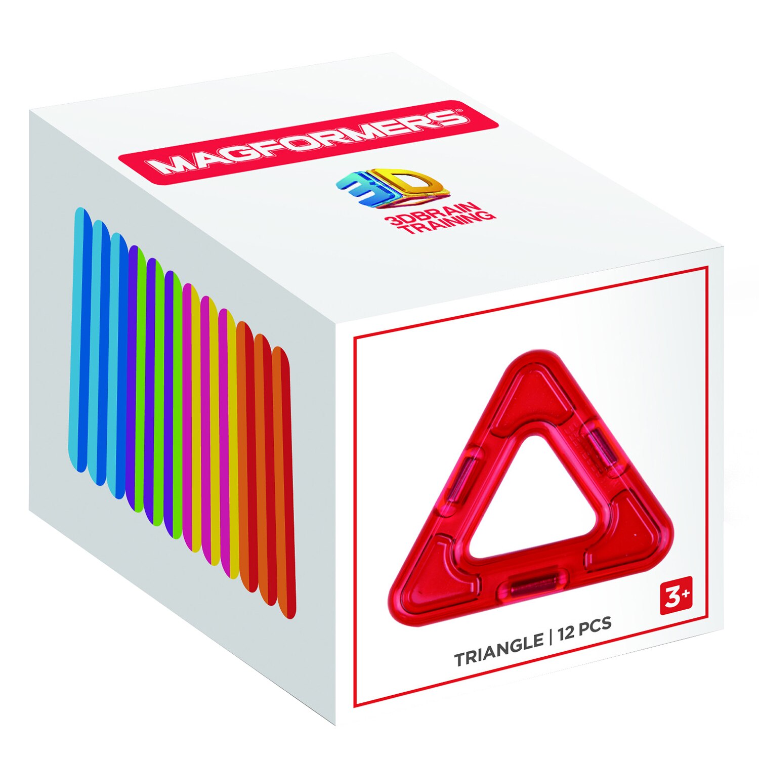Set de constructie magnetic Magformers - Triagle, 12 piese