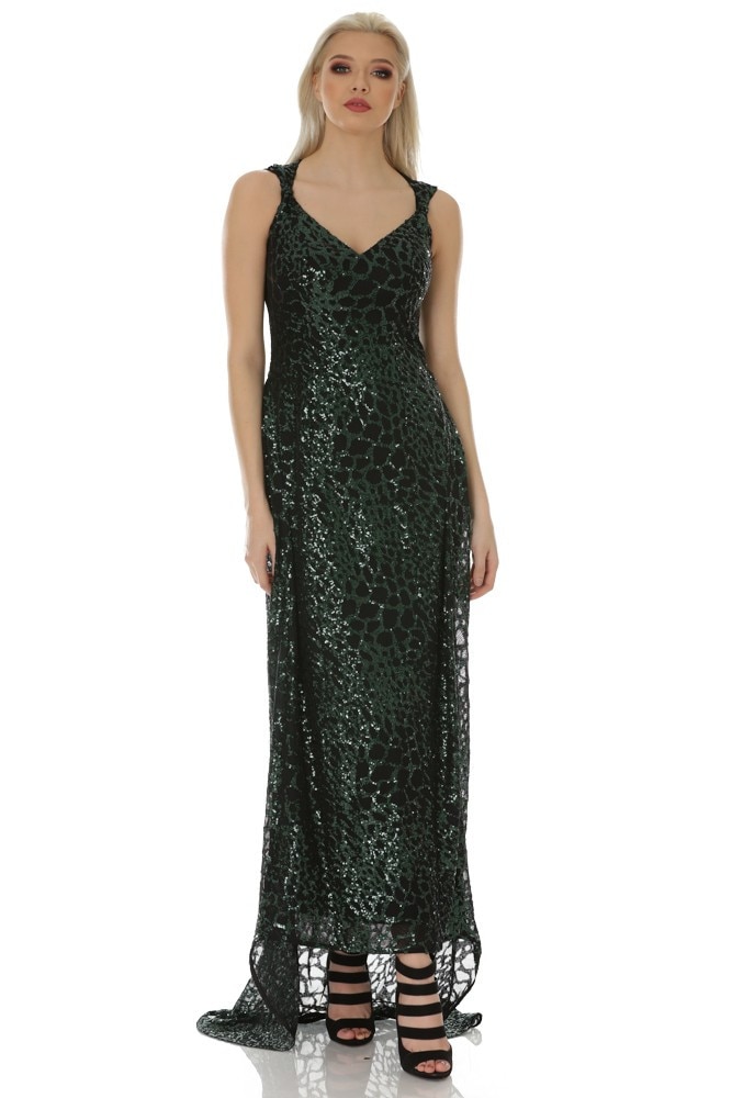 Rochie tull paietat Liza Panait T-57E, 40 EU