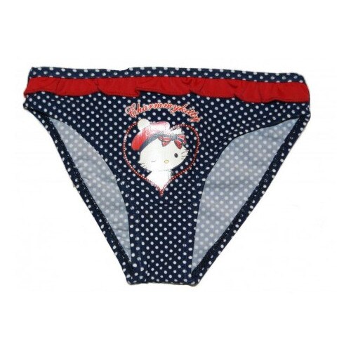 Slip fetite Charmmy Kitty bleumarin cu bulinute albe, marime 2 ani