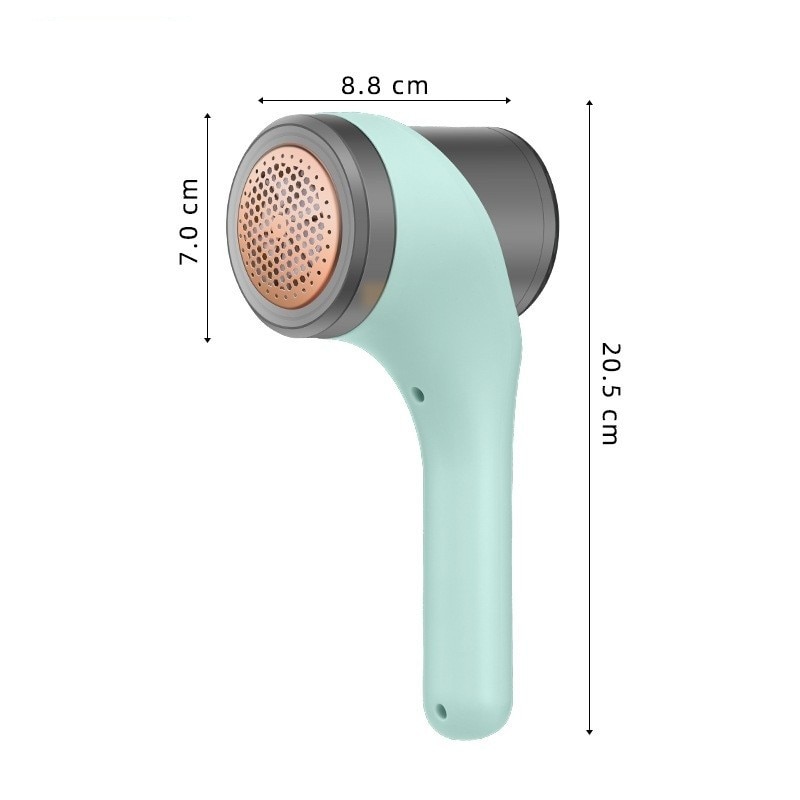 Aparat Scame si Par Haine, Cyrax, Electric, USB inclus, Periuta Curatare, pentru Diferite Tesaturi, 3 Trepte, 20.5 x 8.8 x 7 cm, Verde