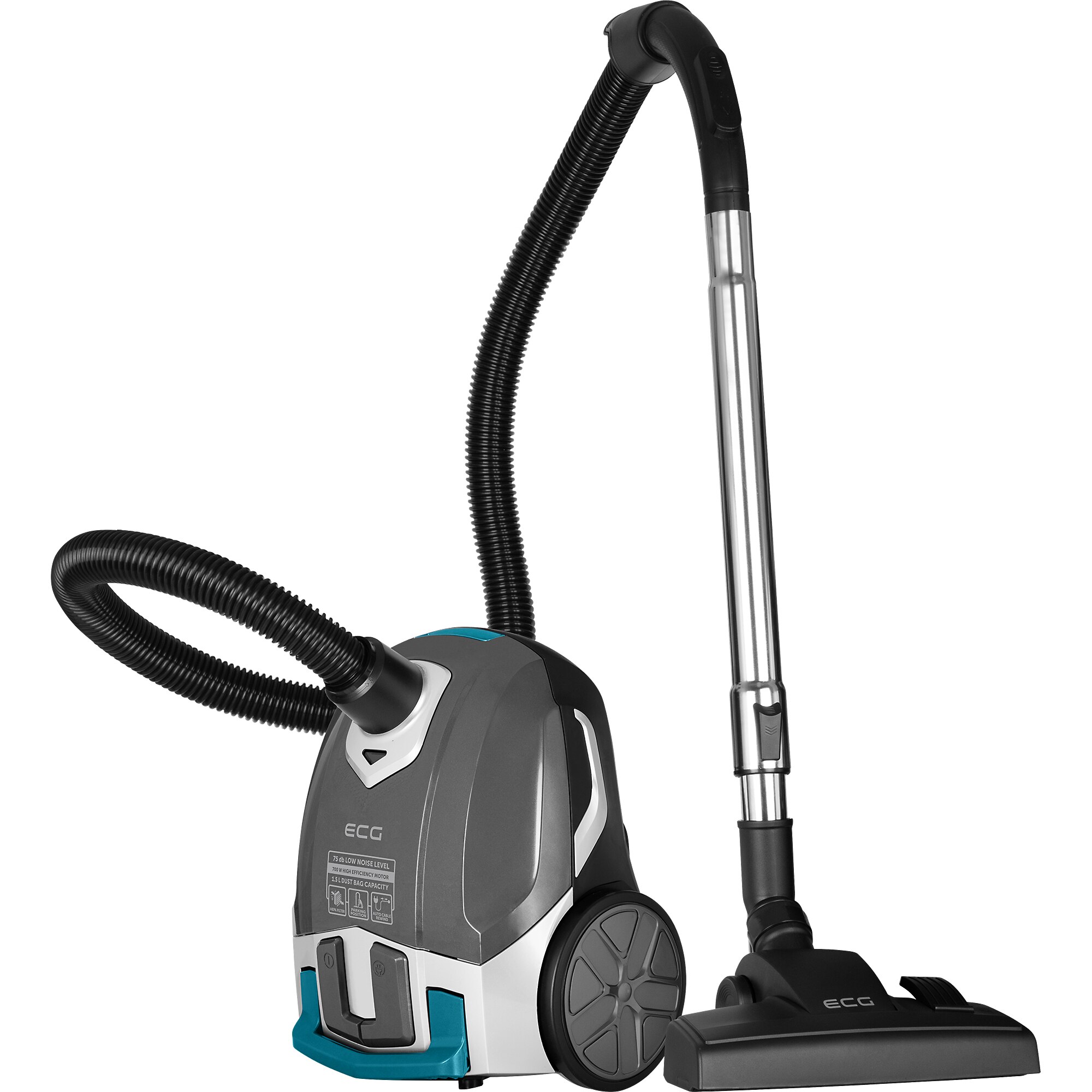 Aspirator VP S1050 Charles, 700 W, sac textil, filtru HEPA, roti cauciucate