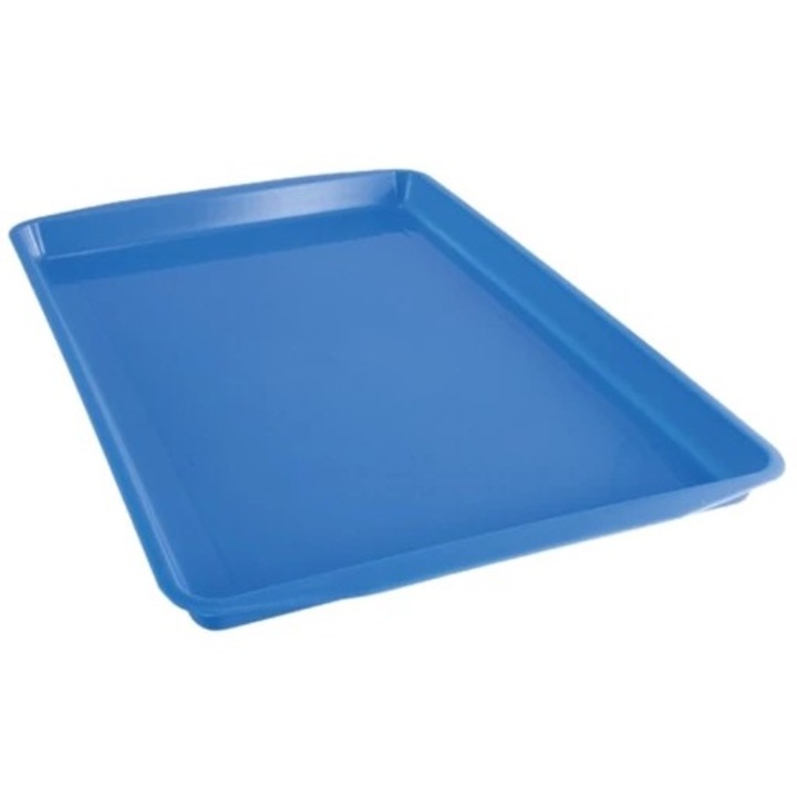 Müanyag tálca kékszínben