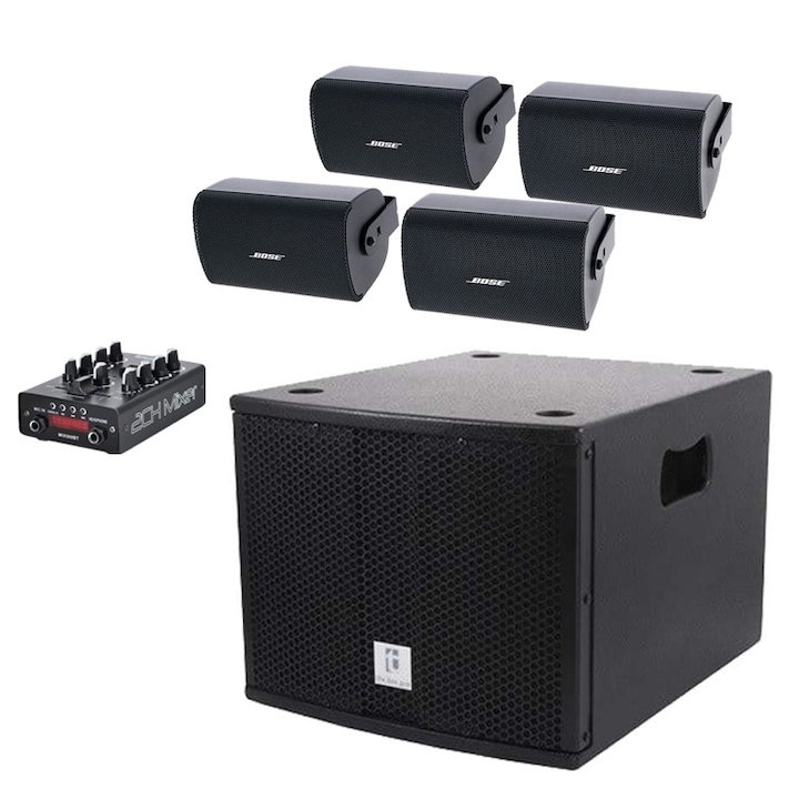 Комплект озвучителна система Active Bass Pub & Restaurant, 4x Bose FS2SE + Bluetooth