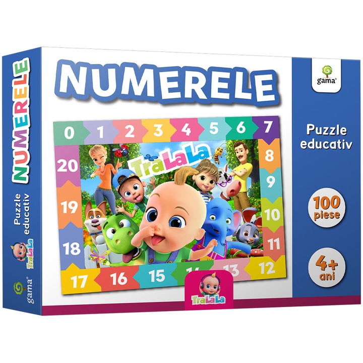 Numerele/Puzzle educativ TraLaLa
