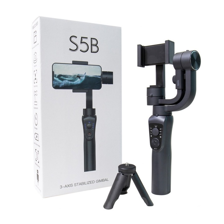 Képstabilizátor, OUYLAF, 3 tengely, 12 óra autonómia, 460 g