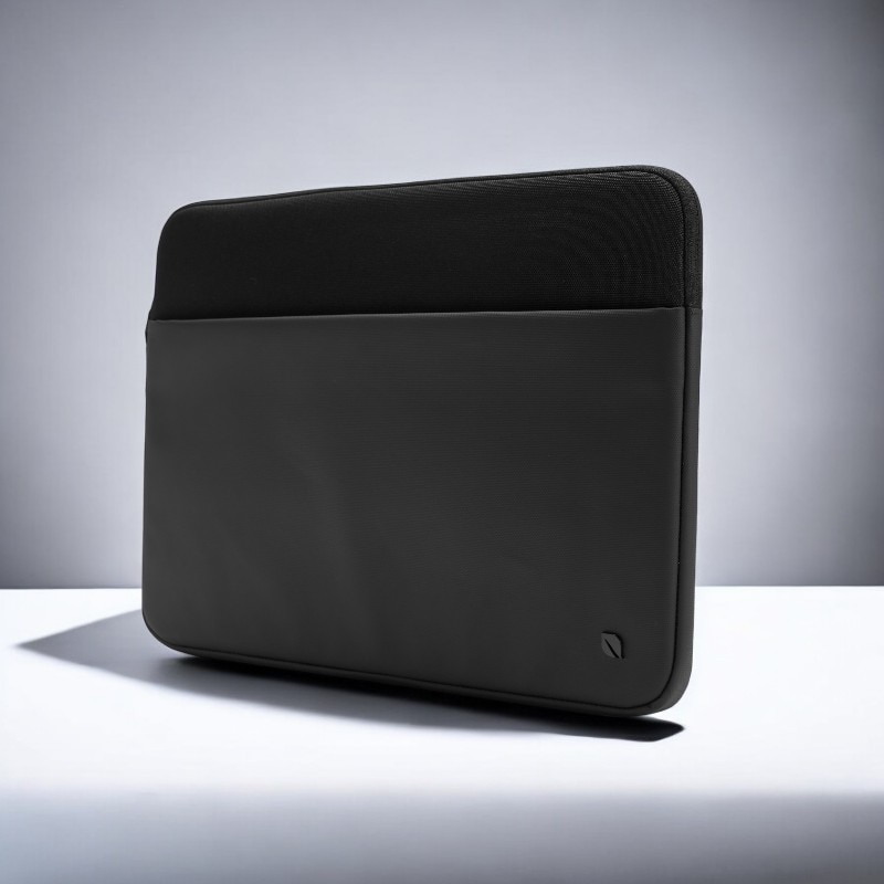 Husa laptop InCase A.R.C. cu buzunar pentru MacBook Pro 16", reciclabila, 39x29x3cm, neagra