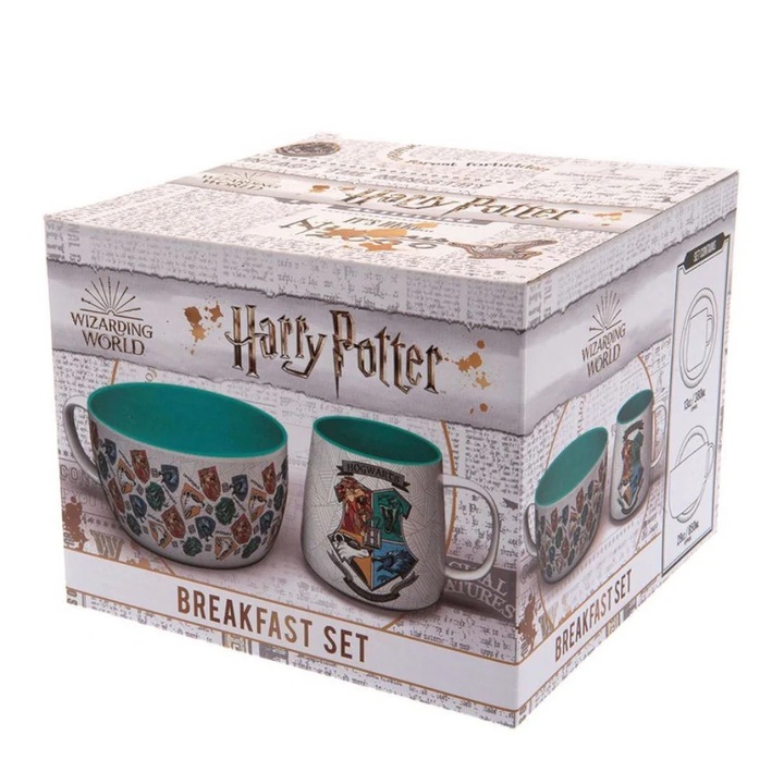Set Mic Dejun GB eye, Harry Potter, Cana si Bol, Stand Together, 400-850 ml