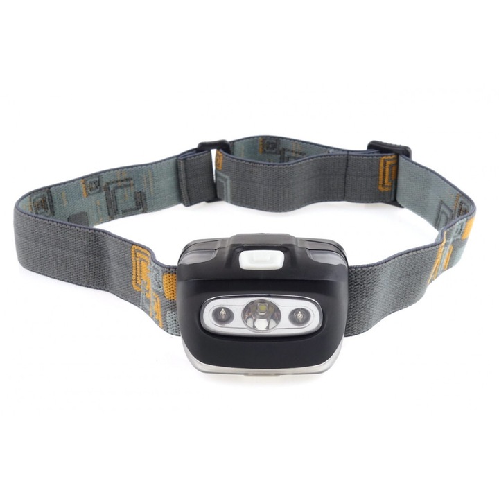 Челник led 3w акумулаторен 1200ma 180flux ipx4, черен